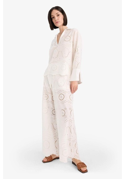 Defacto Regular Fit Brode Plaj Pantolonu-fall İn Love E4711ax25smwt16 Beyaz