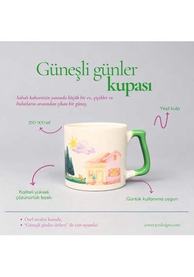 Güneşli Günler Kupası Beyaz - Yeşil