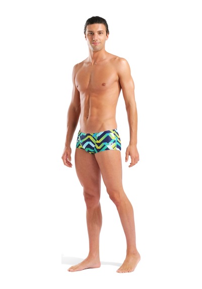 Arena Texture Swim Low Waist Short Erkek Mayo Navy Multi Navy Multi