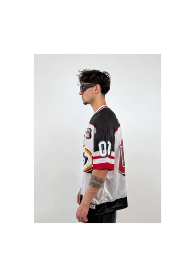 Zaee Tsuneo 00 Oversize Football Jearsy Forma Siyah / Beyaz