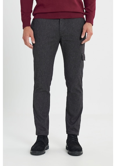 AC&Co / Altınyıldız Classics Erkek Sıyah Grı Slim Fit Dar Kesim Diyagonal Desenli Kargo Cepli Esnek Pantolon Siyah - Gri AC&Co / Altınyıldız Classics Erkek Sıyah Grı Slim Fit Dar Kesim Diyagonal Desenli Kargo Cepli Esnek Pantolon Siyah - Gri