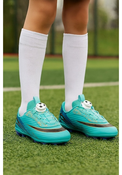 Mini Bonito Üniseks Yeni Nesil Mekanizmalı Futbol Kramponu Turkuaz