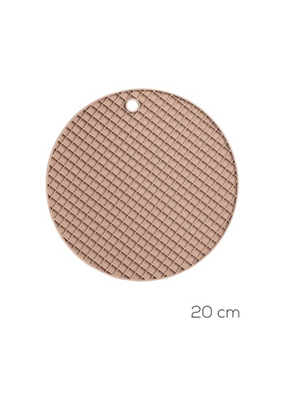 Porsima 31012 Silikon Yuvarlak Nihale 20cm Kapicino Açık Kahverengi