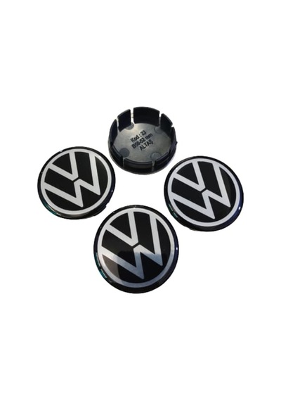Vw Volkswagen Metalize Damla Geçme Jant Göbeği 4 Lü 56-52Mm