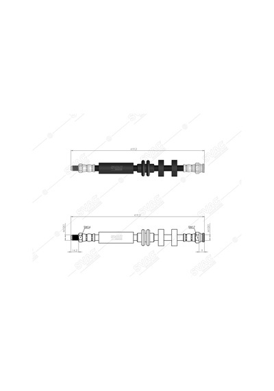 SVAC 91-101 Ön Fren Hortumu 147 1.6 16V T.Spark 156 1.6 16V T.Spark 97-
