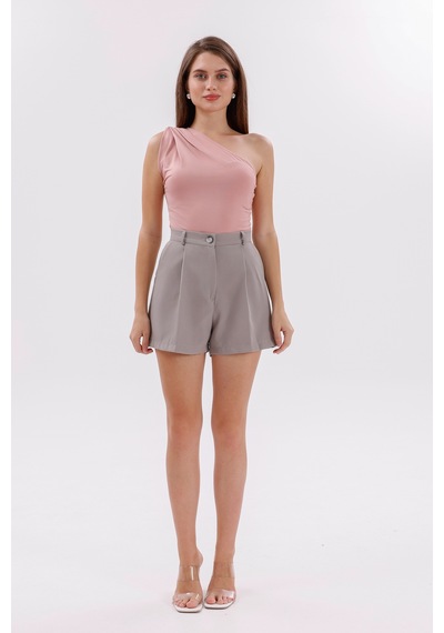 Genius Store Fundachoosesxgenius Kadın Pileli Şort İç Göstermez Lamineli Kadın Şort Pileli-şort Gri Genius Store Fundachoosesxgenius Kadın Pileli Şort İç Göstermez Lamineli Kadın Şort Pileli-şort Gri