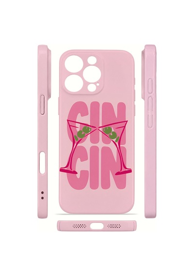 Apple iPhone Uyumlu 16 Pro Vorian İnce Kamera Korumalı Mika Kılıf Gin O Clock Gin O Clock Mika