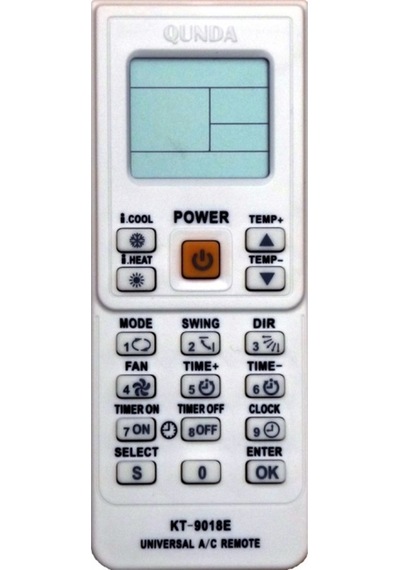 Universal Klima Kumandası 4000 Model Kt9018E