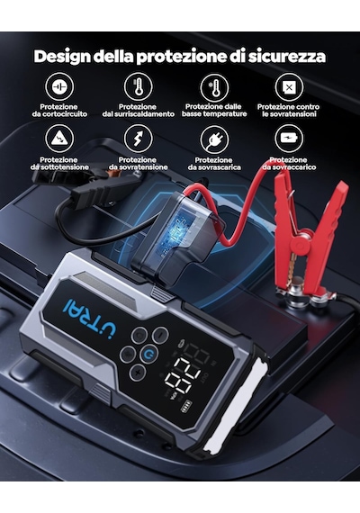 Tr Jstar Js9 1500a 4 İn 1 Jump Starter Taşınabilir Akü Takviye Kiti