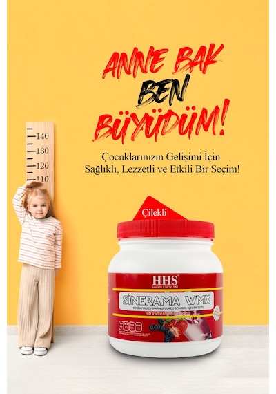 Hhs Sinerama Keçiboynuzlu Çilekli Vitamin Mineral Protein 500 G
