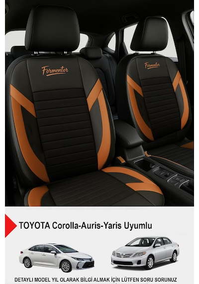 Formentor Tay Tüyü Oto Koltuk Kılıfı Toyota Corolla-auris-yaris Uyumlu Taba