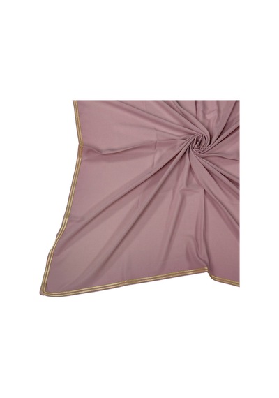 Mim Eşarp Enba Biyeli Medine İpeği Düz Renk Eşarp 100x100 Cm Şıklık Ve Konfor Gül Kurusu