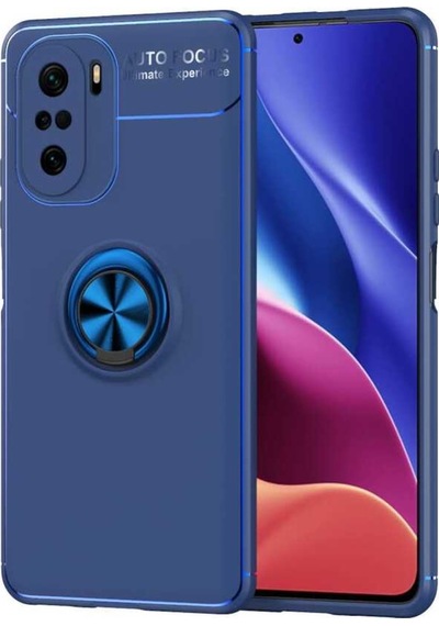 Xiaomi Mi 11I Kılıf Zore Ravel Yüzüklü Silikon Kılıf