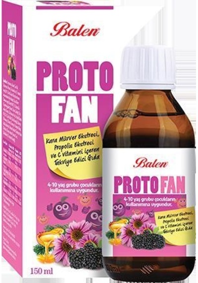 Protofan Kara Mürver Ekstreli Şurup 150 ML