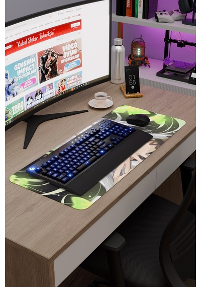 Re Zero Kaymaz Dikişli Kauçuk Oyuncu Mousepad V5 - 70x30 Xl Gaming Mouse Pad Fare Altlığı