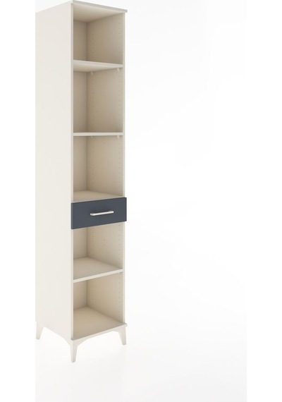 Hyperion Dolap 4 Raflı Tek Çekmeceli 44x44x221 Aytaşı-antrasit Aytaşı