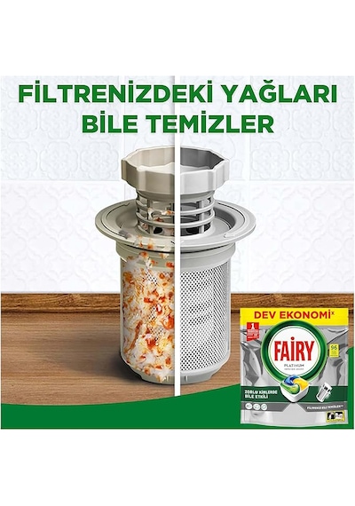 Şeylişeyler -fairy Platinum Bulaşık Makinesi Kapsülü 96 Yıkama Limon Kokulu 2 Paket