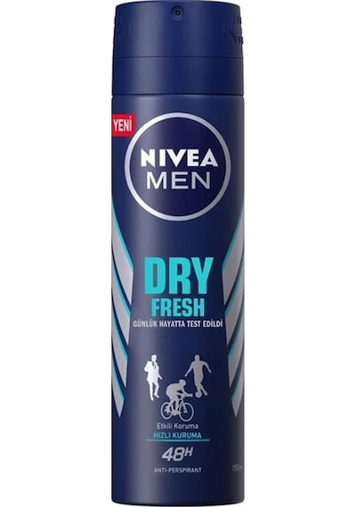 Nivea Men Dry Fresh Erkek Sprey Deodorant 150 ML