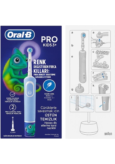 Oral B D103 Karakterli Çocuk Şarjlı Diş Fırçası