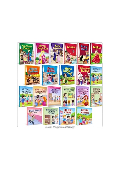 Aktif Zeka 3. Sınıf Hikaye Seti 20 Kitap