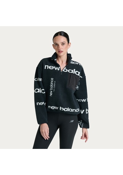 The North Face New Balance Lifestyle Half Zip Kadın Sweatshirt Wnc3623-bk Siyah