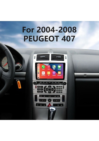 Peugeot 407 2004-2008 Uyumlu Multimedya Navigasyon Usb Kamera Carplayer 6 Ram