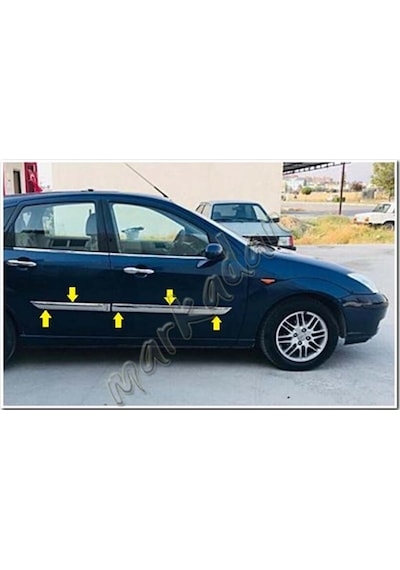 Ford Focus Krom Yan Kapı Çıtası 1998-2005 4 Parça Paslanmaz Çelik