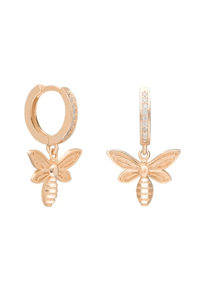 Arı Küpe 717069 Gold Gümüş