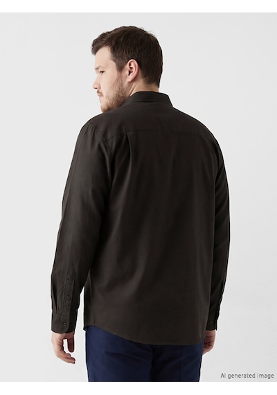 Lcwaıkıkı Classic Kahverengi Regular Fit Oxford Erkek Gömlek