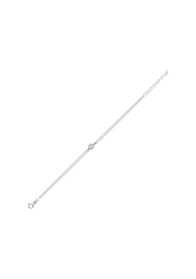 Glorria Altın Tektaş Bileklik N11.17298 Beyaz Altın