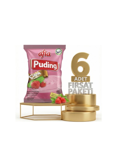 Afia Çilekli Puding 6x125 Gr