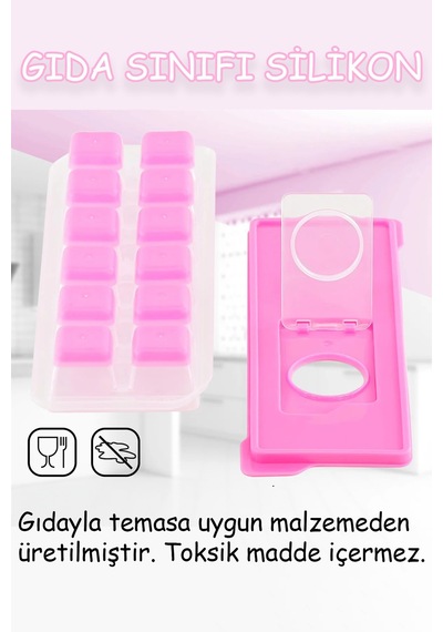 Bölmeli Buz Kalıbı 1 Adet Silikon Parmak Buz Kabı Soğuk İçecek Hazırlama Kokteyl Meyve Suyu Soğutma Diğer