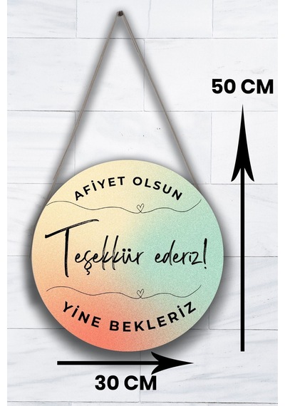 Cafe, Restoran, Büfe Duvar, Kapı, Çift Taraflı Askılı Pano Karşılama Tabelası, Hoş Geldiniz Tablo