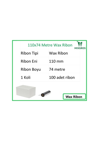110x74 Metre Wax Ribon 100 Adet