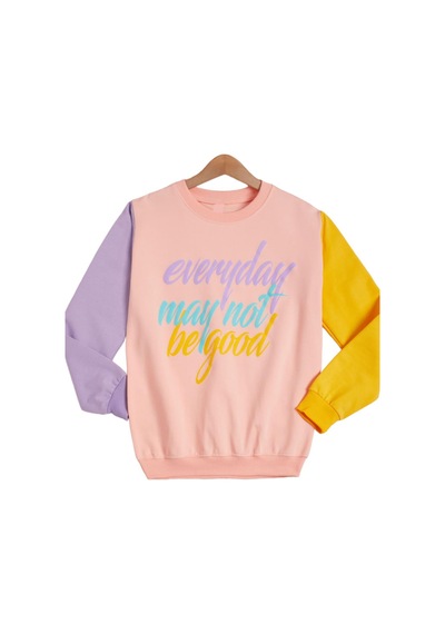İrem Çocuk Giyim Kız Çocuk Everyday Yazı Desenli Kolları Renk Bloklu Somon Sweatshirt Somon İrem Çocuk Giyim Kız Çocuk Everyday Yazı Desenli Kolları Renk Bloklu Somon Sweatshirt Somon