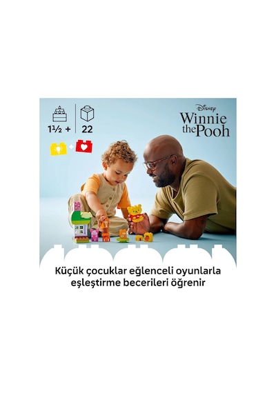 LEGO® DUPLO® | Disney Ayı Winnie’nin Doğum Günü Partisi 10457 - 1,5 Yaş ve Üzeri Çocuklar için Eğitici Oyuncak Yapım Seti (22 Parça)