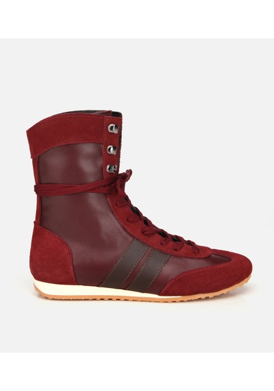 Hotiç Kadın Deri Bordo Sneaker Comfort Düz Bot 01boh315780a784 01boh315780a784 Bordo