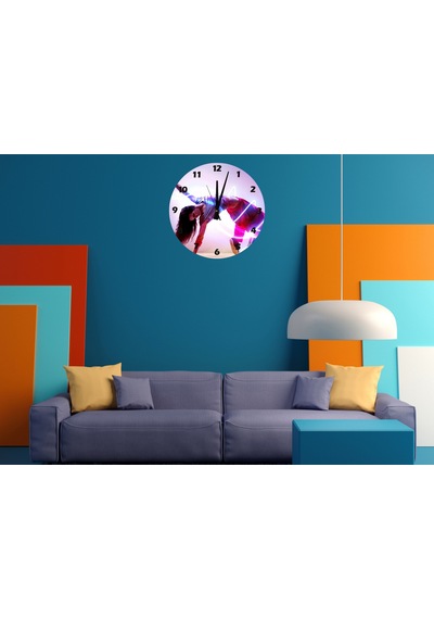 Ti-play Harekete Geç 30x30cm Akrilik Dekoratif Modern Duvar Saati ÇOk Renkli
