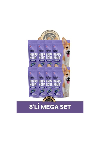 Reflex Plus Happy Hour 8'li Köpek Maması Mega Set 6 / 8x60gr