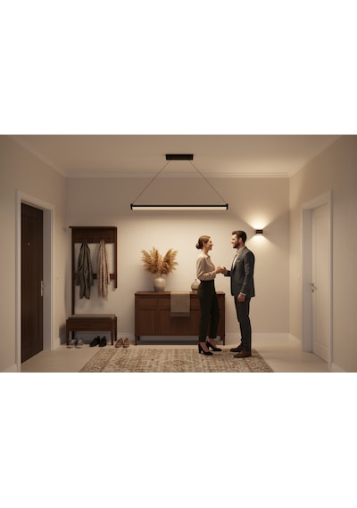 Mira Bronz Lineer Led Sarkıt Avize Kumandalı Dim Edilebilir Aşağı Işık Doğal Işık