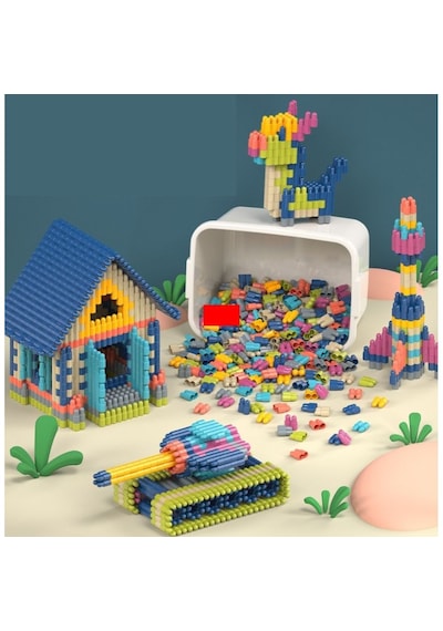 Think Master Constructo Stem Eğitici Oyuncak Yapı Oyuncağı Montessori Zeka Oyunu Yapı Taşları Seti 120 Parça