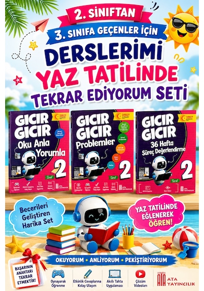 2.sınıftan 3.sınıfa Geçenler İçin Derslerimi Yaz Tatilinde Tekrar Ediyorum Seti -6