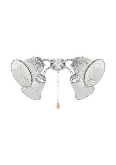 Aspen Creative 23080-4a Geçişli Şeffaf Fitilli Tavan Vantilatörü Yedek Cam Gölge, 6,5 Cm Takıcı, 10,6 Cm Çap X Diğer