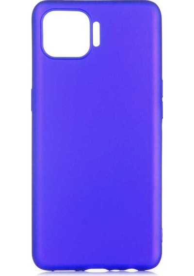 Oppo Reno 4 Lite Kılıf Zore Premier Silikon Kapak Saks Mavi