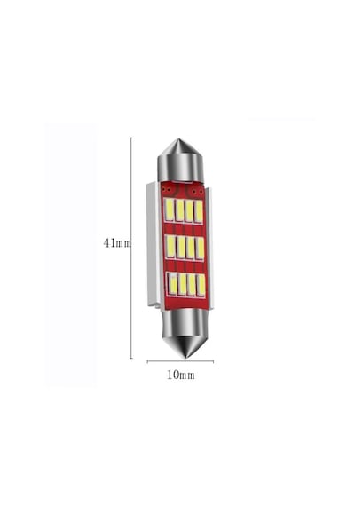 2 Adet 41mm Sofit Led Ampul 12 Ledli Plaka,iç Aydınlatma