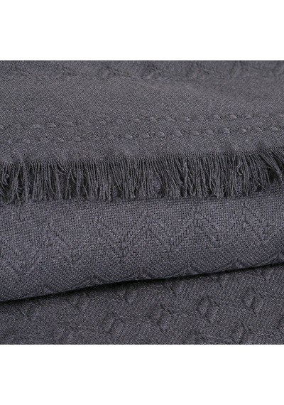Schafer Home Zuma Çift Kişilik Pike 200x220 Cm-antrasit Antrasit