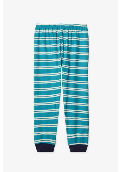 Penti Kırık Beyaz Erkek Çocuk Magic Çizgili Pijama Takımı