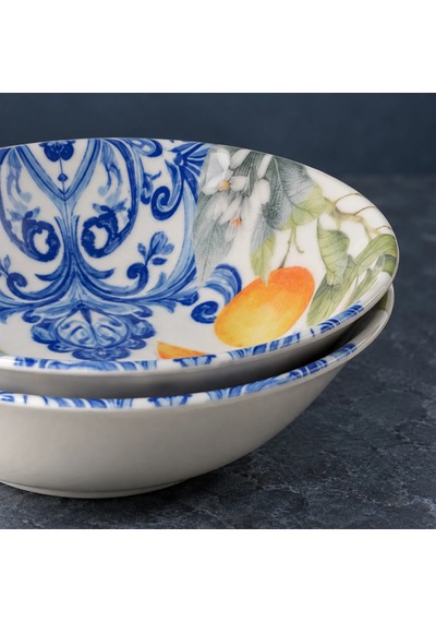 Güral 2 Parça Portakal Detaylı 23 Cm Salata Kasesi 55501 Diğer