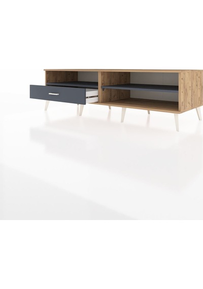 Kronos Tv Ünitesi 2 Raflı Tek Çekmeceli 176x59x51 Çam-antrasit/antrasit Antrasıt/antrasıt Kronos Tv Ünitesi 2 Raflı Tek Çekmeceli 176x59x51 Çam-antrasit/antrasit Antrasıt/antrasıt