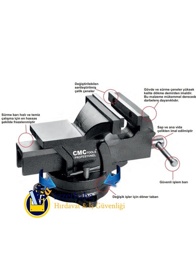 Cmc Tools Pro 150 Mm 6" Dönerli Mengene